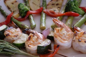 shrimp shish kebob