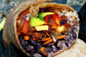 vegetarian burrito