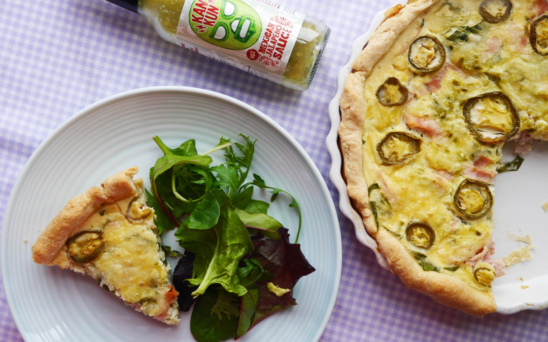 Spinach & Ham Jalapeno Quiche