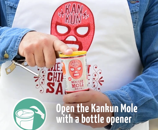 How to open Kankun mole bottle