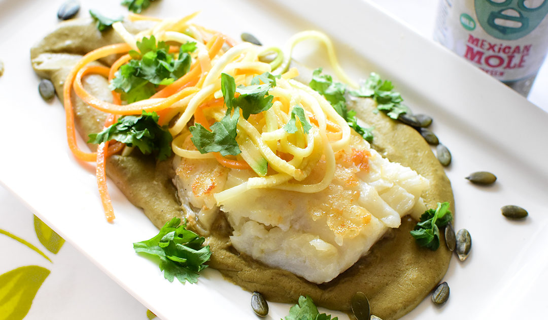 Fish Fillets in Mole Verde 