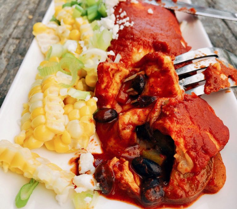 Make Your Monday More Mexican with Chicken and Kankun Pibil Enchiladas